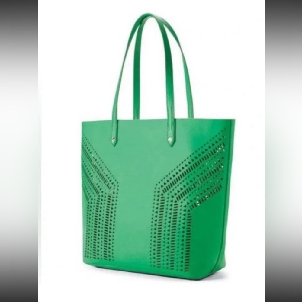 Stella & Dot Brand New Kelly Green Fillmore Tote Handbag and Wristlet Set - Picture 2 of 15